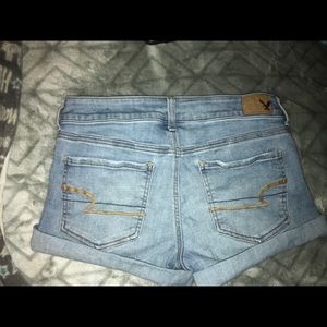 super stretch aeo denim shorts
